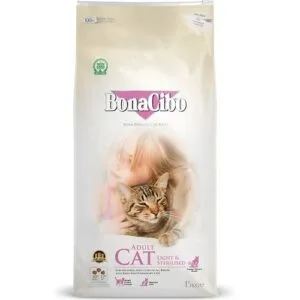 Bonacibo Formule STERILIZED Croquettes Low Grain Light pour chats avec embonpoint ou stérilisés (au poulet)