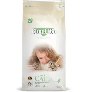 Bonacibo Formule SENSITIVE Croquettes Low Grain  pour chats adultes (à l'agneau & riz)