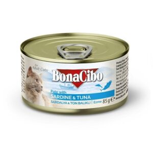 Bonacibo Pâté Premium  pour chat adulte à la sardine et au thon *12