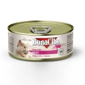 Bonacibo Pâté Premium pour chat adulte au Bœuf * 12