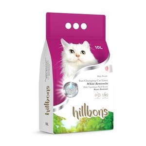 HILLBONS Litière agglomérante pour chat - Parfum Poudre de bébé