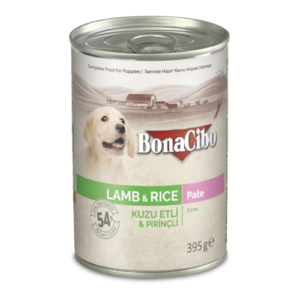 Bonacibo Pâté Premium pour chiot à l’agneau et au riz